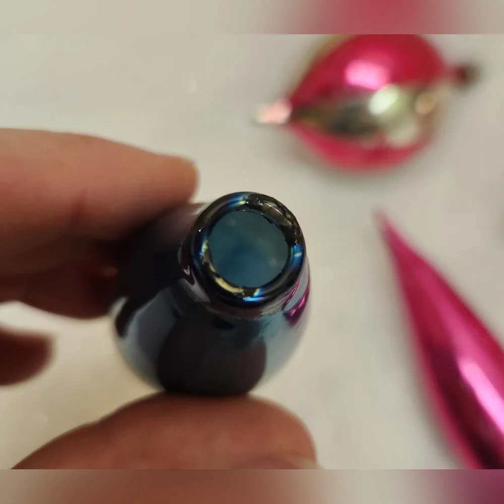 Vintage Mercury Glass Ornament Set - Picture 3 of 10